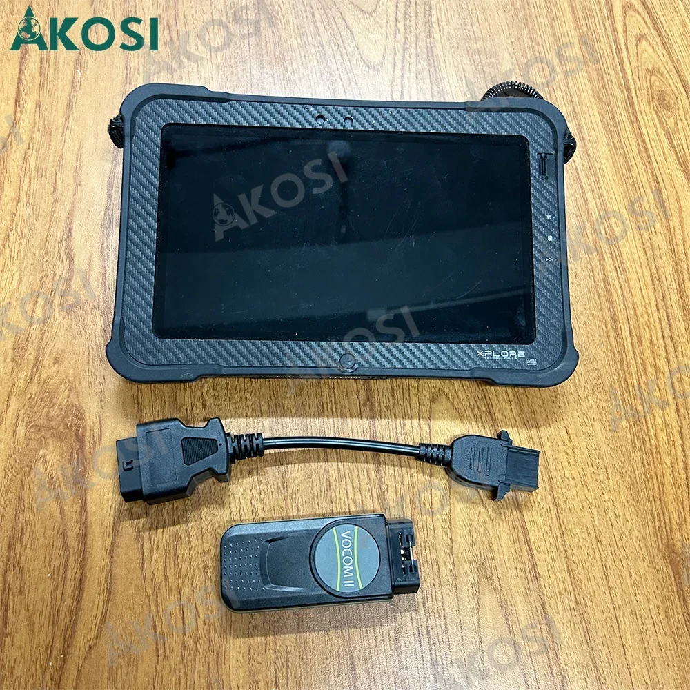 For VOCOM II truck excavator diagnostic tool VOCOM 2 mini 88894200 Supports EUR6 FH/FM4 Premium Tech Tool+ Xplore Tablet