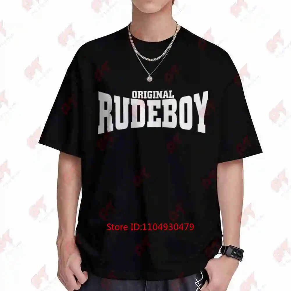 Ska Two Tone Rude Boy Reggae Original Rudeboy Short Sleeve Tee 100% Cotton T-Shirt