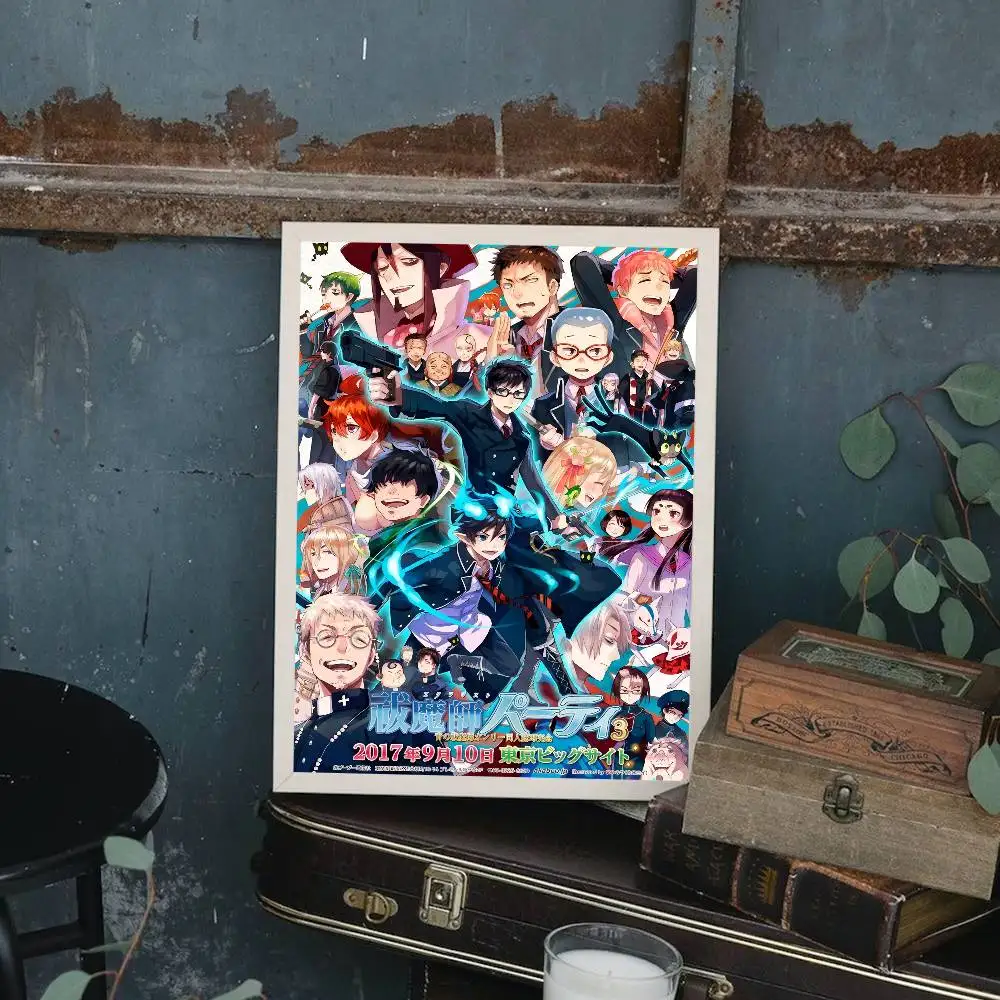 1 قطعة Ao الأزرق طارد الأرواح الشريرة المشارك طباعة لغرفة النوم غرفة المعيشة ديكور المنزل اللوحة جدار الفن HD صورة جدارية #6