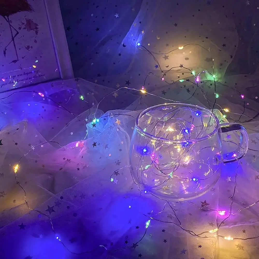LED String Light Garland Light Copper Silver Wire White Colorful USB Fairy Light Holiday Christmas Wed Party Decoration Light