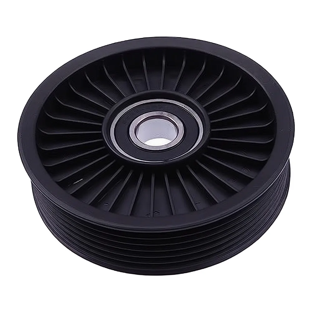 Black Plastic Idler Pulley for 86For 4625T OEM Equivalent for For 4.3L and 5.0L Engines Serpentine Belt Support Component