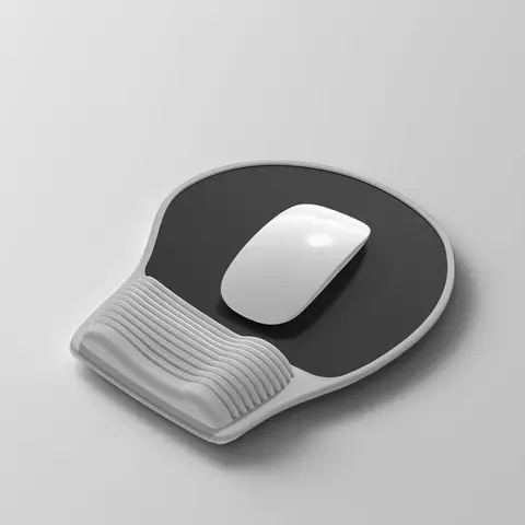 Ergonomisk musmatta handledsstöd, bekväm musmatta handledsstöd, lindra handledsvärk gelmusmatta, bärbar dator, dator, kontor 8 best sales rund musmatta - №7