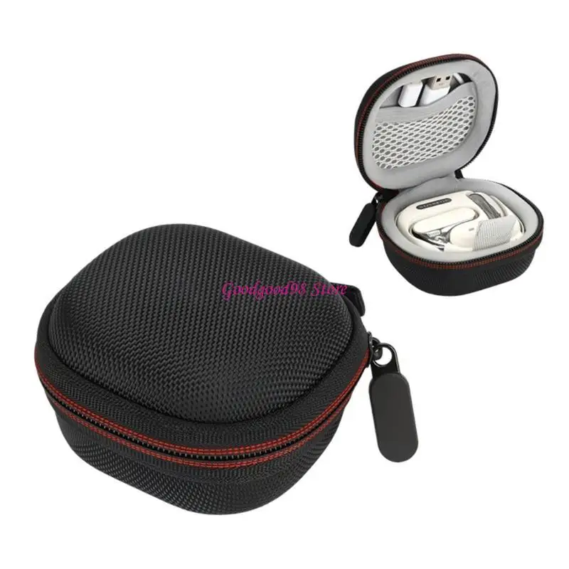 กล่องเก็บข้อมูลแบบพกพาสำหรับตัวป้องกันตัวยึดหูฟัง AC320 พร้อมตาข่ายพ็อกเก็ต W8EC