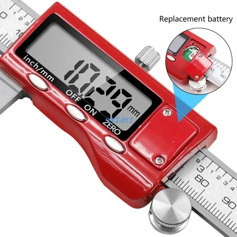 

E15A Industrial Grade Electronic Caliper Versatile Vernier Micrometer for Measuring Brake Pad Thickness on Car & Trucks