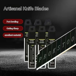 10-piece set of SK5 alloy breakable utility knife blades in three specifications: 9mm/18mm/25mm black/white colors