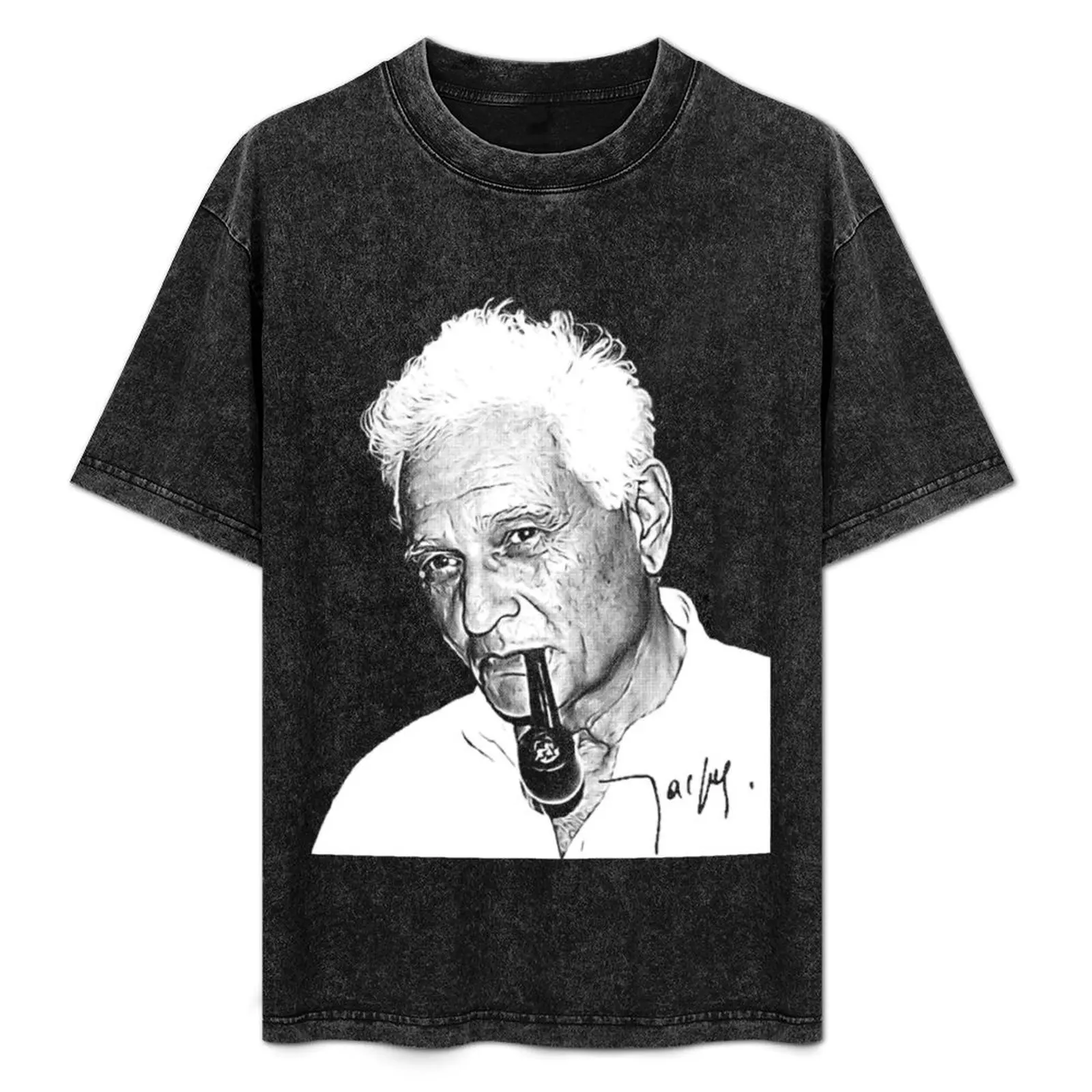 

Jacques Derrida T-Shirt Plus Size Summer Short Sleeve T-Shirt
