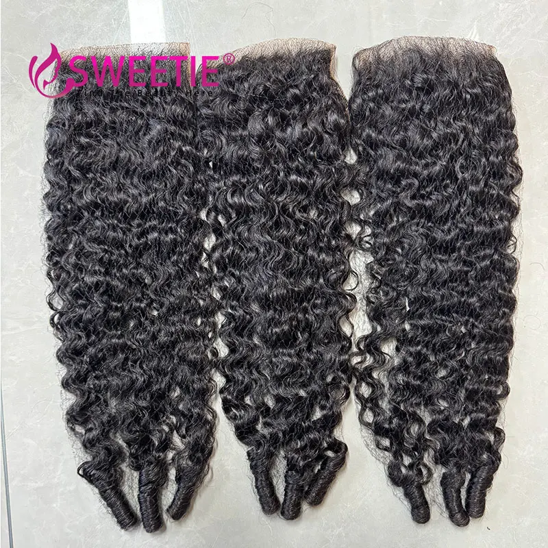 12A Burmese Pix Curly 13x4 Frontal Remy Human Hair Extensions Brazilian Transparent Curly Hair Lace Closure Natural Color