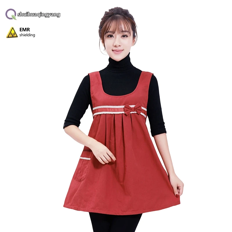 Recommended adiation Protection Metal Fiber Wear Outside Maternity  dress Office Equipment EMF Shielding Pregnant women stuff