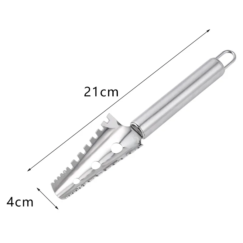 Stainless Steel Fish Scaler, Kitchen Tools, Durable Gadget, Easy and Compact, Kitchen Supplies