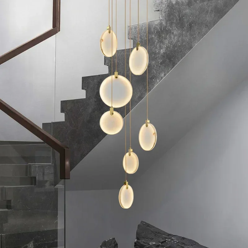 Modern Marble Pendant Lamp Living Room Bedroom Bedside Dining Room Staircase Kitchen LED Decoration Lights Hanging Lighting Home