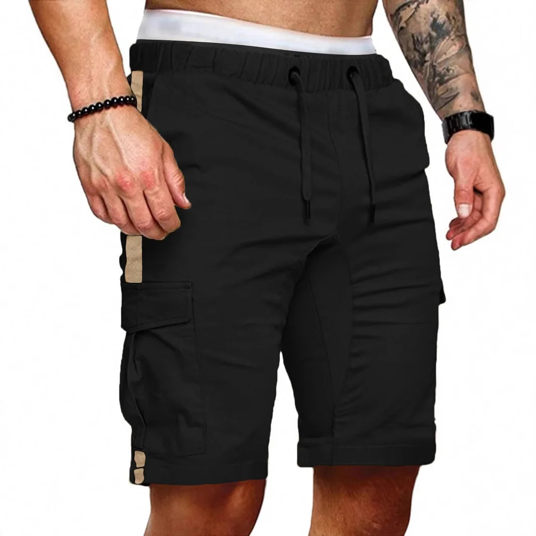 

Men's New Arrival Cargo Shorts (EU Size) - Autumn Stitched Solid Color Casual Sports Loose Straight-Leg Pants