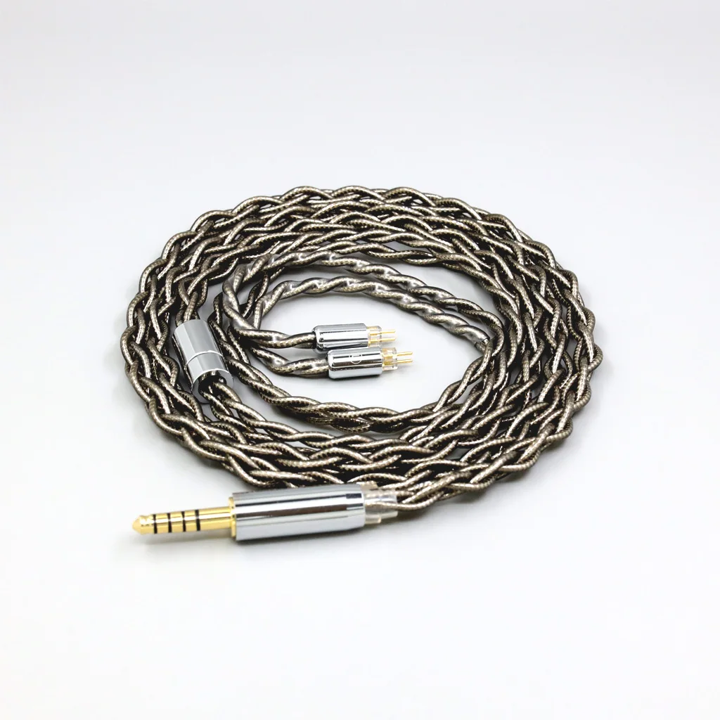 LN 008207   เงินแท้ 99% Palladium + Graphene Gold สายหูฟังสําหรับ 0.78mm 2pin BA W4r UM3X UM3RC JH13 High Step