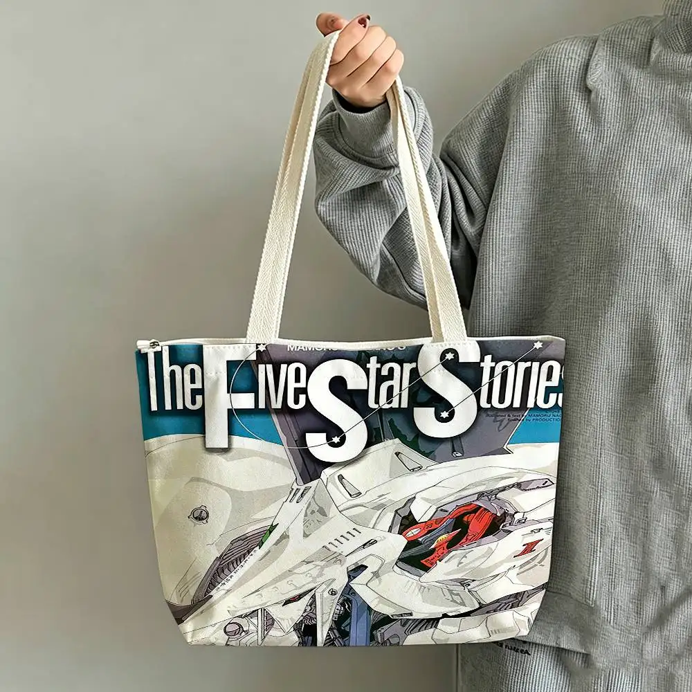 Five Star Stories  Printed Canvas Tote Bag Shoulder Bag Commuter Mommy Shopping Bag