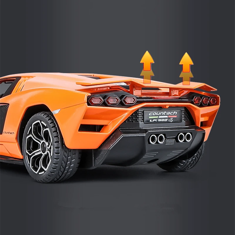 1:24 Countach LPI800-4 Alloy Sports Car Model Diecasts & Toy Vehicles Metal Race Car Model Simulation Sound Light Kids Toy Gifts