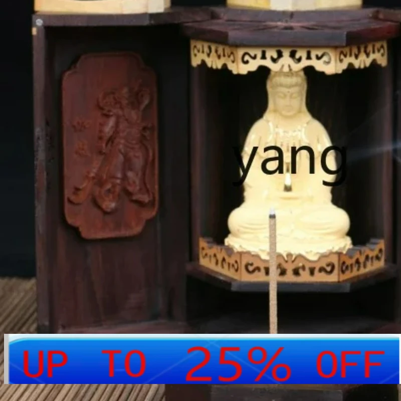 

LH Type with Door and Incense Drawer Guanyin Bodhisattva Buddha Shrine Solid Wood Domestic