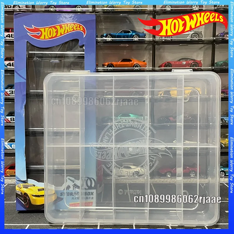 

Hot Wheels 10 Slot Toy Car Storage Box Dustproof Transparent Organizer Case For Cars Compatible With Tomica Diecast Toy Vehicles