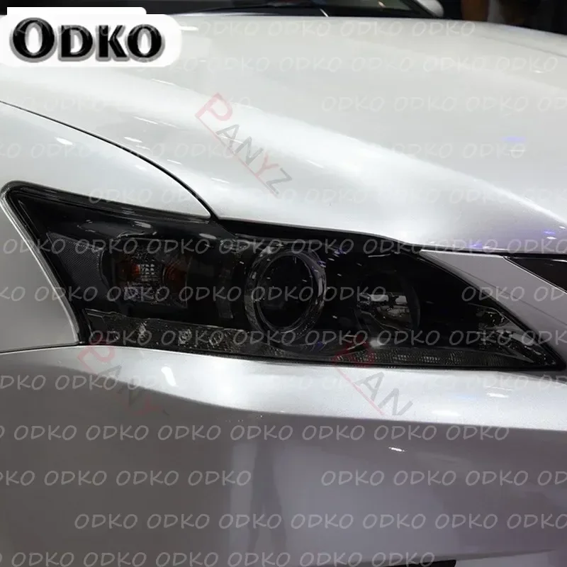 

2 Pcs For Lexus CT CT200h 2011-2020 Car Headlight Protective Film Vinyl Protection Transparent Black TPU Protective