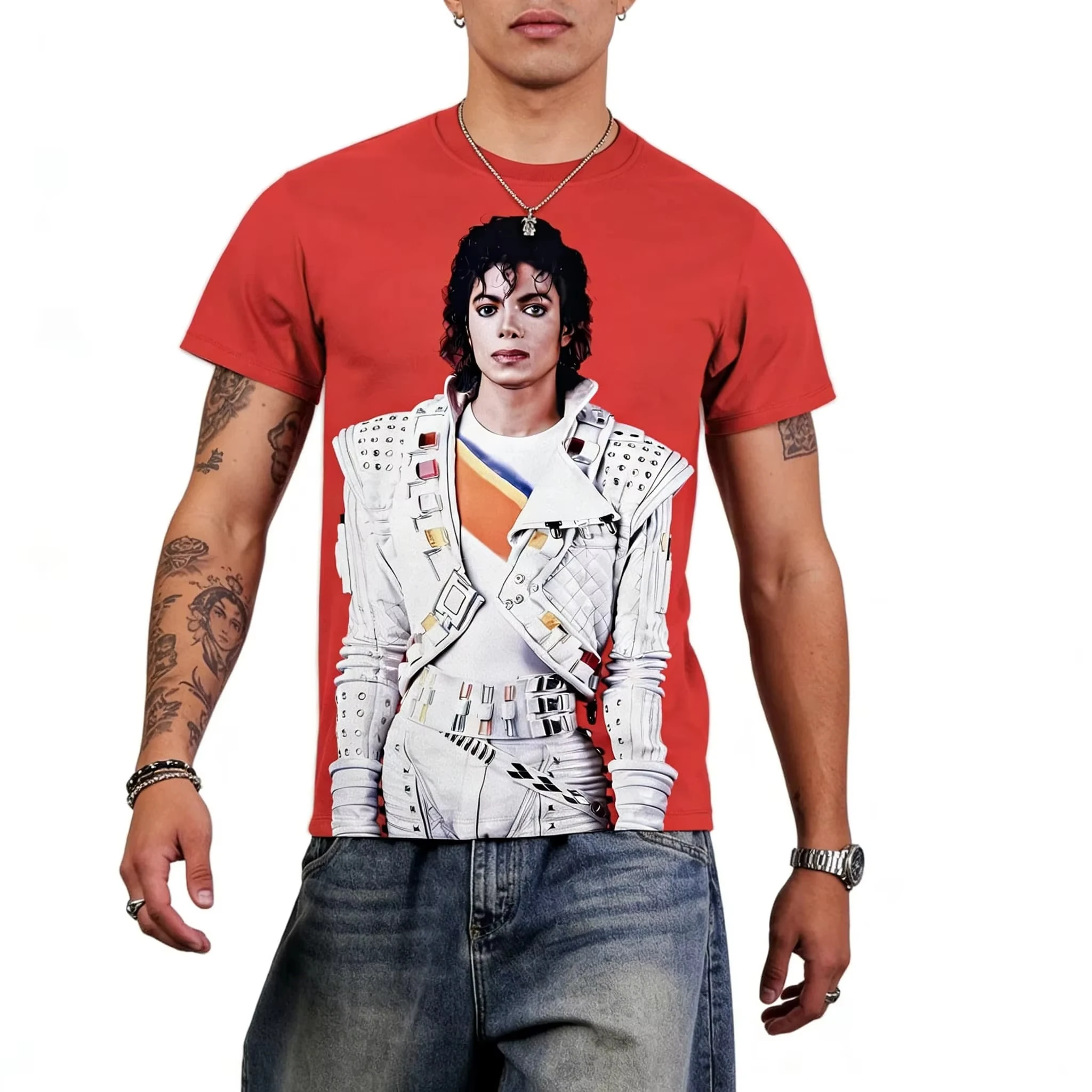 2026 New Best‑Seller‑Trending‑Classic‑Stage‑Portrait‑3D‑Print‑Casual‑Short‑Sleeve‑T‑Shirt