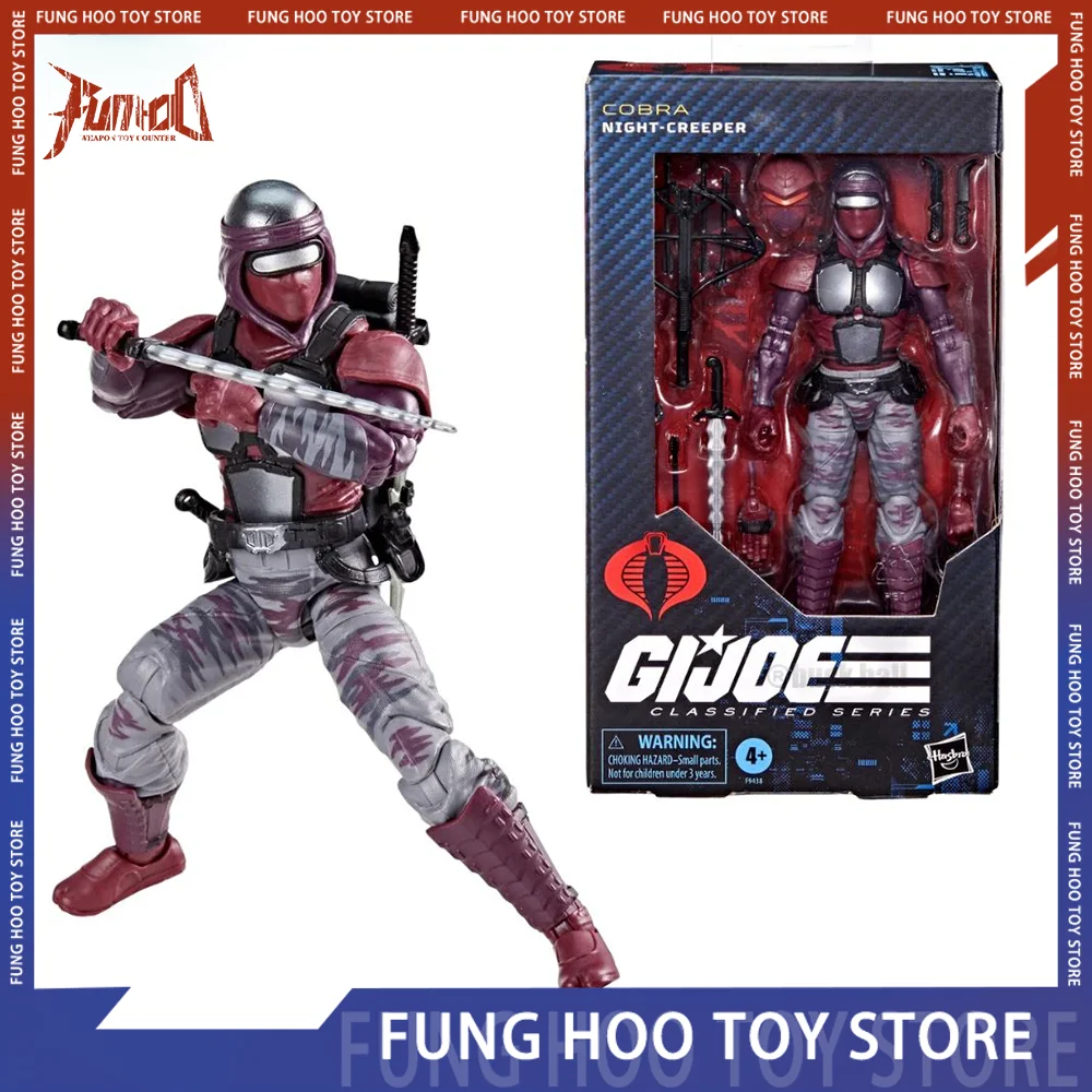 

Gi Joe Classified Series Figure 121 Cobra Night-Creeper Ninja Action Figure Pvc Standing Ornament Desk Collection Birthday Gifts