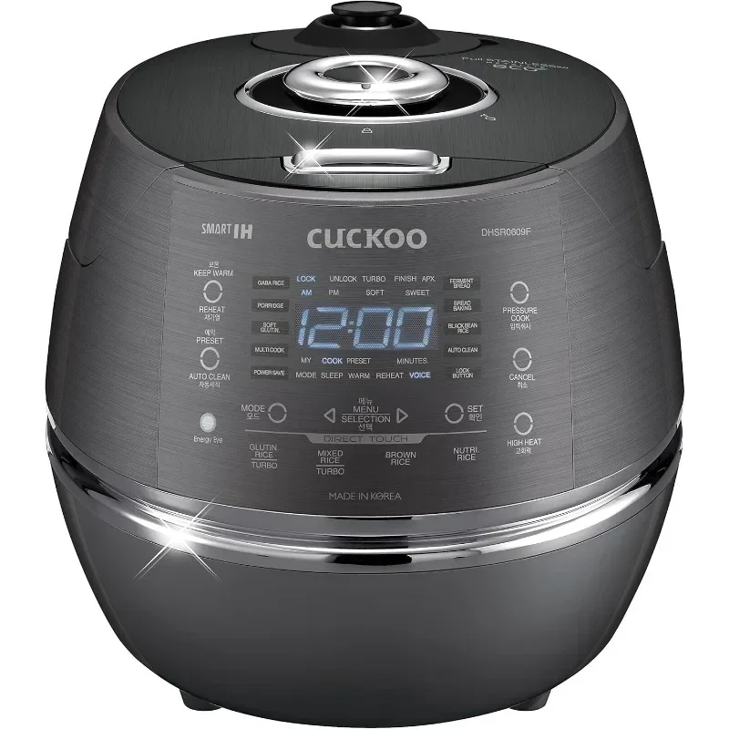 CUCKOO CRP-DHSR0609FD 6-Cup (Uncooked) / 12-Cup (Cooked) Induction Heating Pressure Rice Cooker 21 Menu Modes