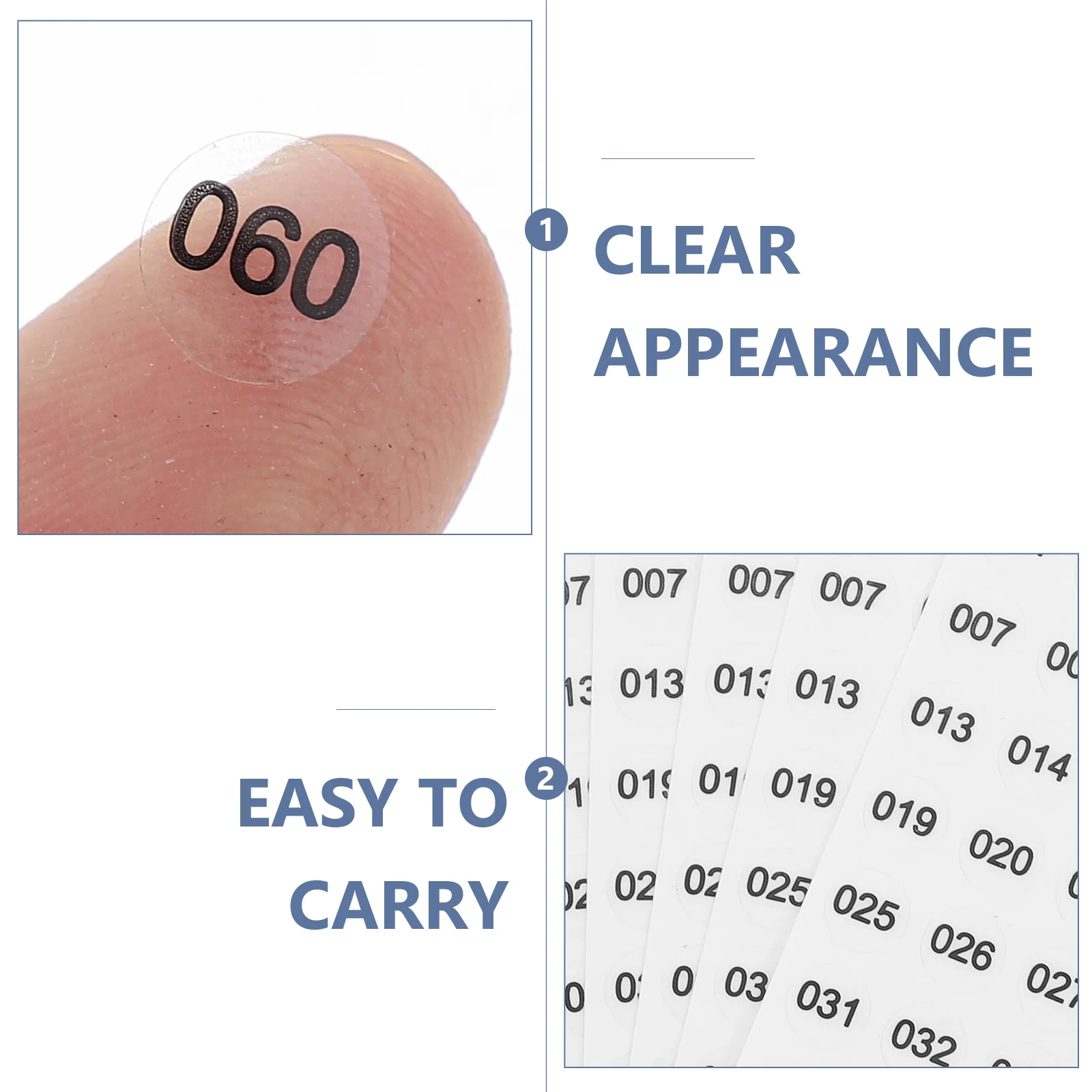 10 feuilles d'autocollants pour vernis à ongles, étiquettes numérotées, tri de fichiers, décalcomanies de manucure, peler et chiffres