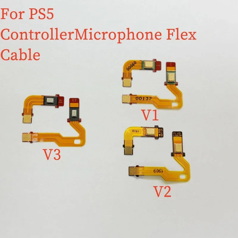 10 juegos para PS5 V1 V2 V3 controlador inalámbrico micrófono Cable flexible para PS5 Cables de cinta DualSense con micrófono