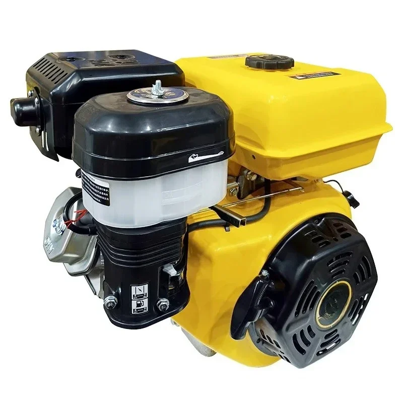420CC Engine Gas Engine Horizontal Shaft, 4 Stroke OHV Gas Motor With Electric Start, Shaft 1 