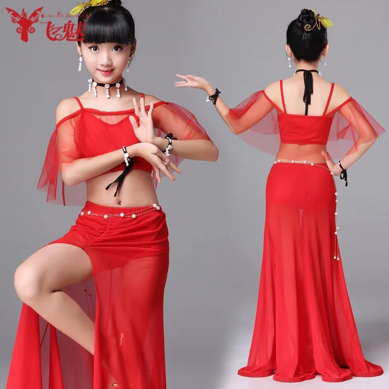 Customized Bellydance Costumes Women Top and Skirt 2PCS Set Oriental Dancewear Sexy Group Stage Wear Performance Clothing Suit