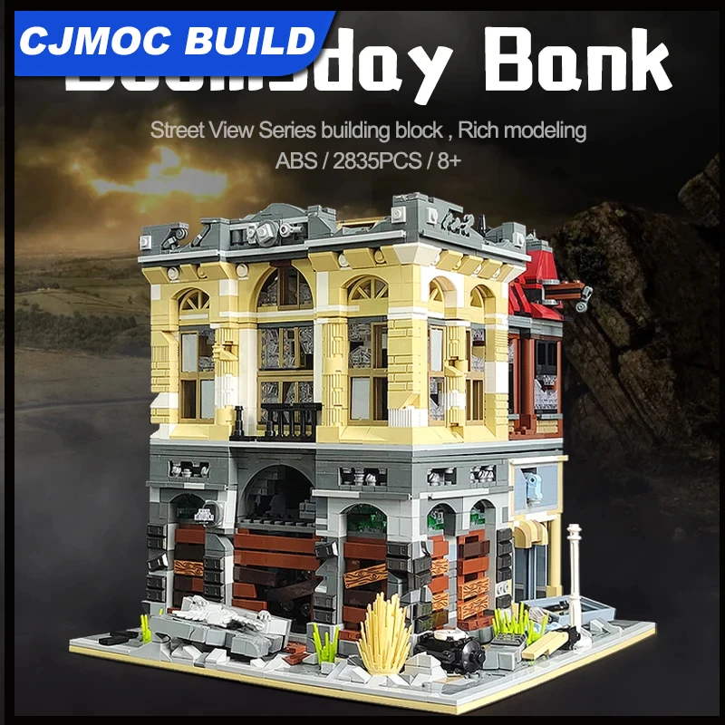 

89102 Street View The Doomsday Bank, строительные блоки MOC Ideas, сборная модель, Набор для творчества, кирпичи, 2835 шт., пластиковые игрушки для детей