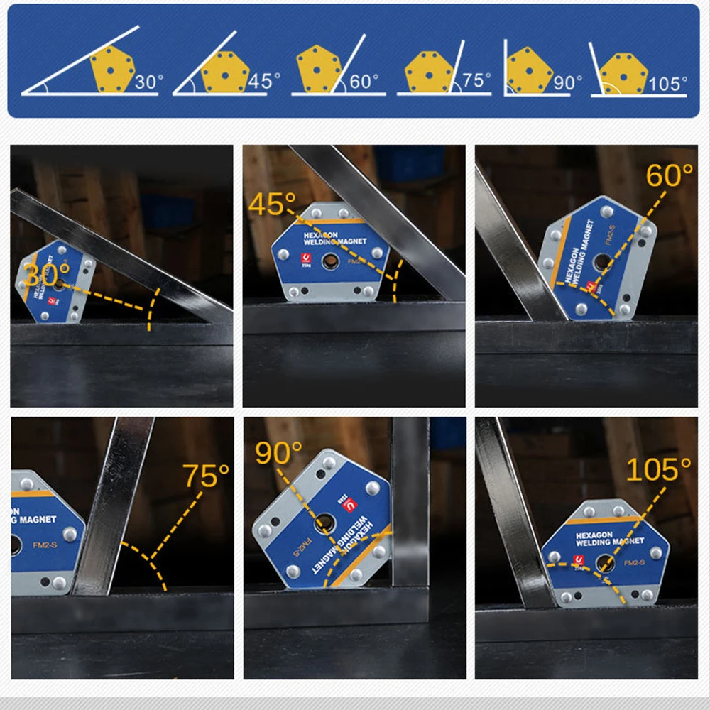 Magnetic Welding Holders Multi-angle Solder Arrow Magnet Weld Positioner 45° 90° 135° Locator Holding Auxiliary Locator Tools