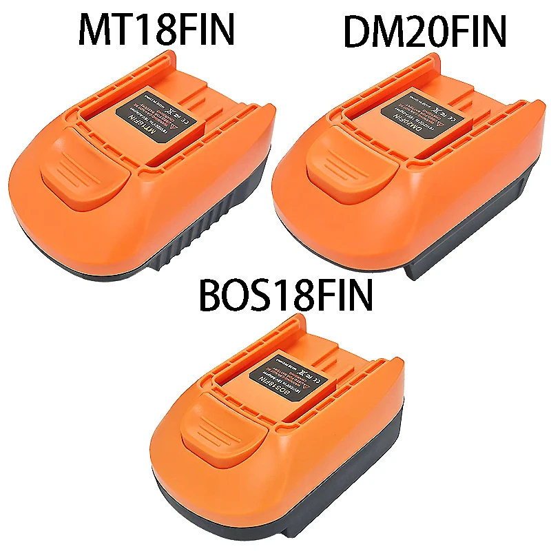

For Fein 18V Batteries Power Tools DM20FIN MT18FIN BOS18FIN Battery Adapter for Dewalt/Milwaukee/Makita/Bosch Lithium Battery