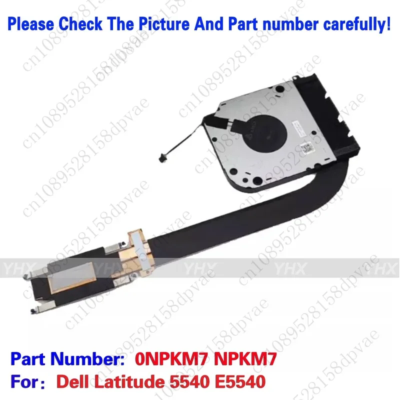GYX New For Dell Latitude 5540 E5540 Cooling Heatsink Fan 0NPKM7 NPKM7.