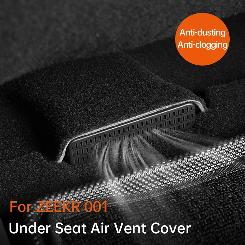 

For ZEEKR 001 Car Air Conditioner Outlet Protection Cover ABS Rear Air Vent Mask Under Seat Anti Dust Prevent Accessories