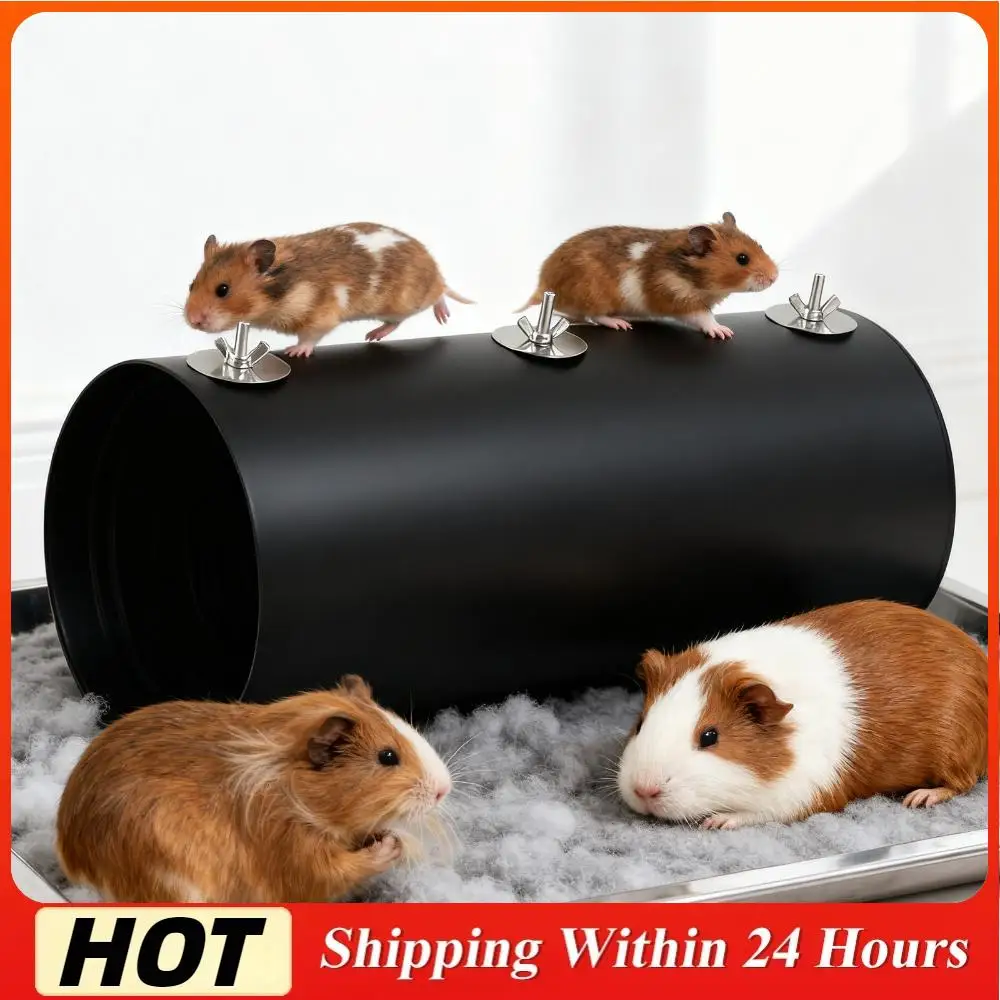 

Набор из 2-х портативных туннелей-убежищ для кроликов, аксессуары для клеток, забавные туннели-убежища для хорьков, трубчатые игрушки для маленьких животных для укрытия и отдыха