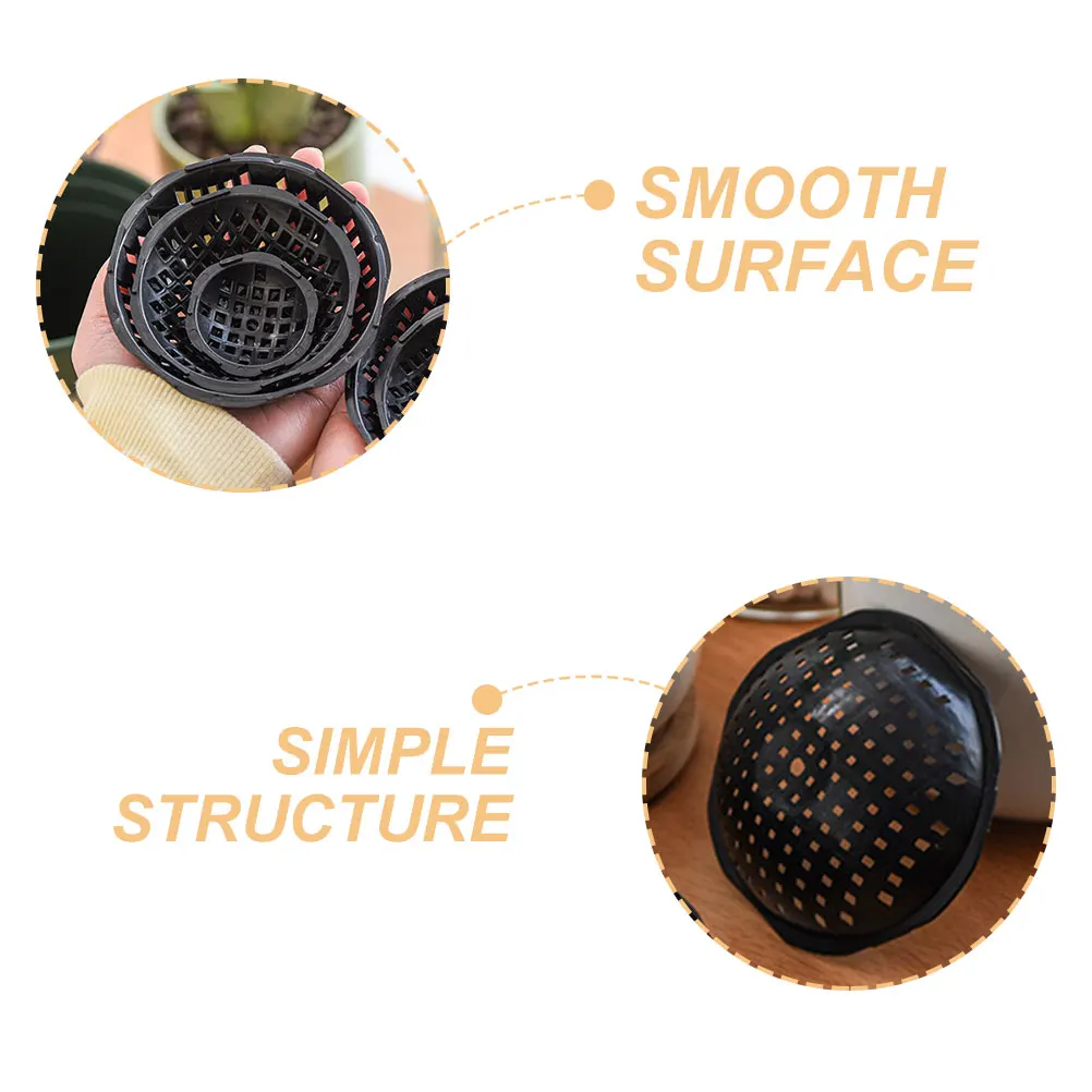 

10 Pcs Flowerpot Bottom Mats Mesh Pads Grid Breathable Plastic Hole Spacer Bonsai Planter Succulent Pot Drainage Base