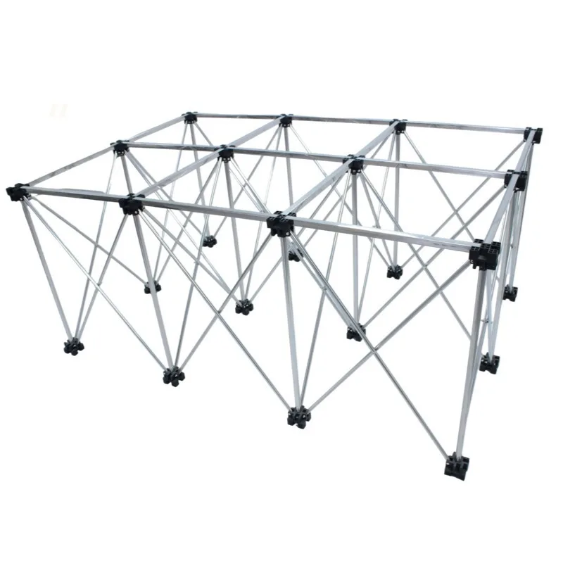 Workbench foldable thickened stainless steel woodworking, portable all-round operation platform bracket