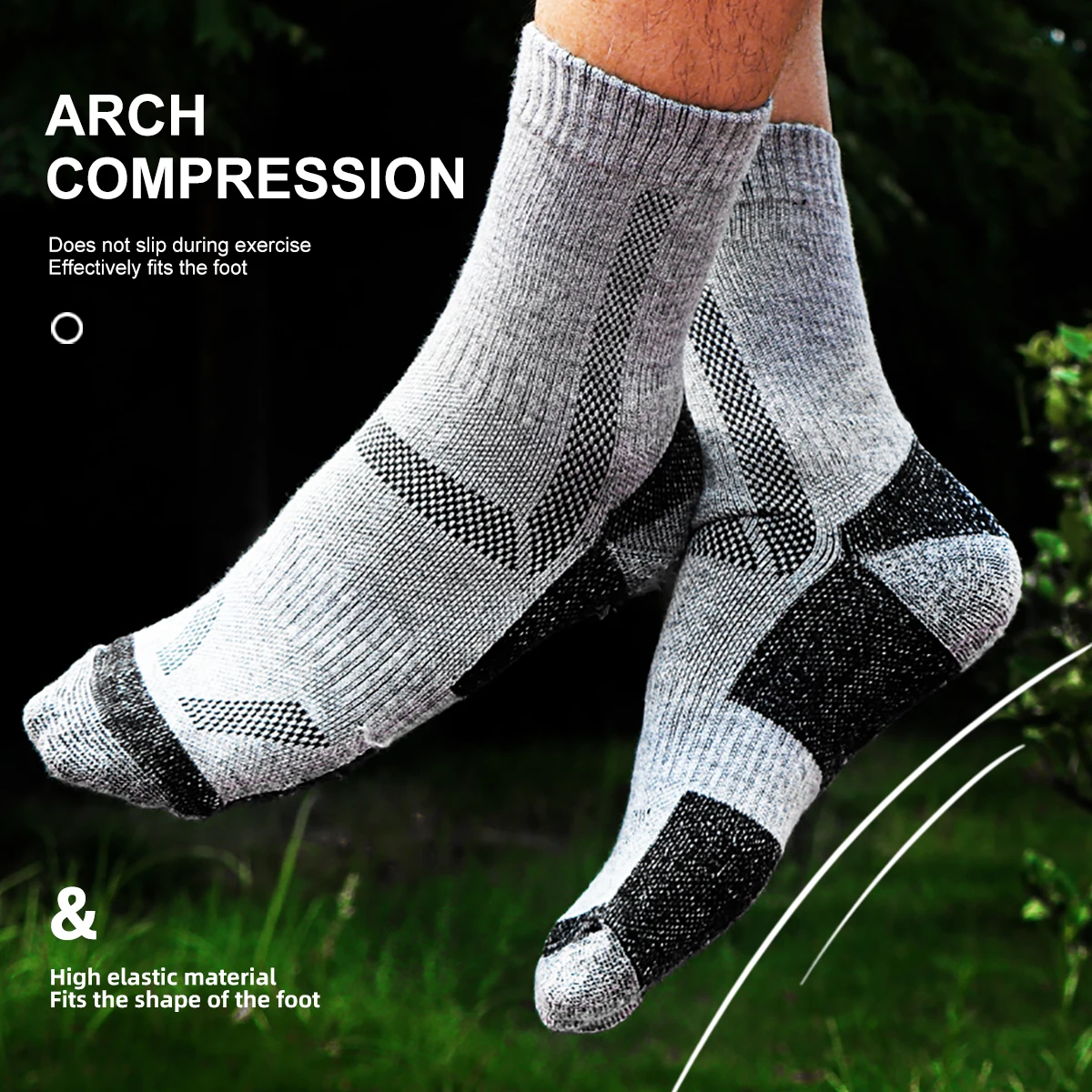 WRELS Merino Wool Thermal Socks Winter Long Warm Soft Ski Snowboarding Socks Thick Cotton Moisture Absorption High Elastic Socks image 4