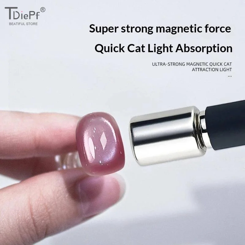 Strong Magnetic Cylindrical Head Nail Magnet Tool Pens Magnetic Cat Eye Gel Polish Nail Art Kit For DIY Salon Studio Or Home Use