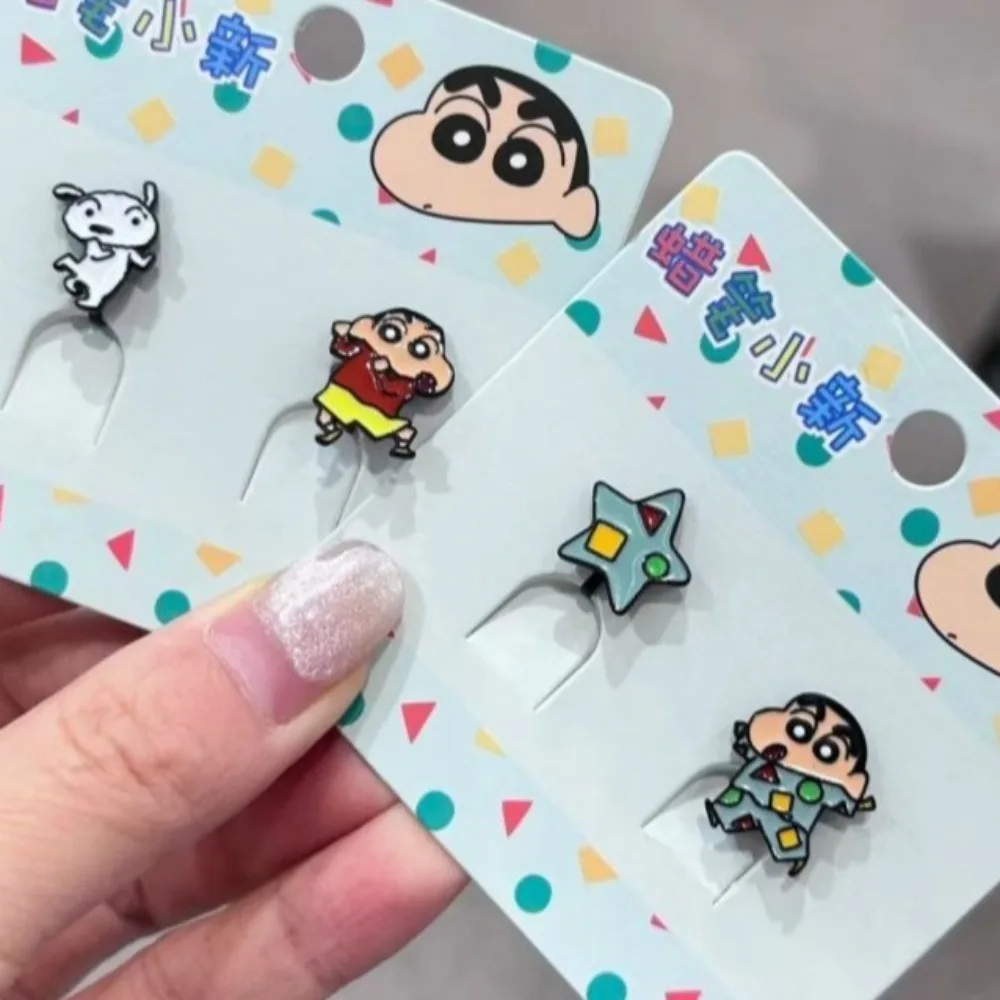 

Crayon Shin-chan Ear Studs Compact Cartoon Creativity Earrings Accessories Fashion Exquisite Personality Versatile Ear Studs