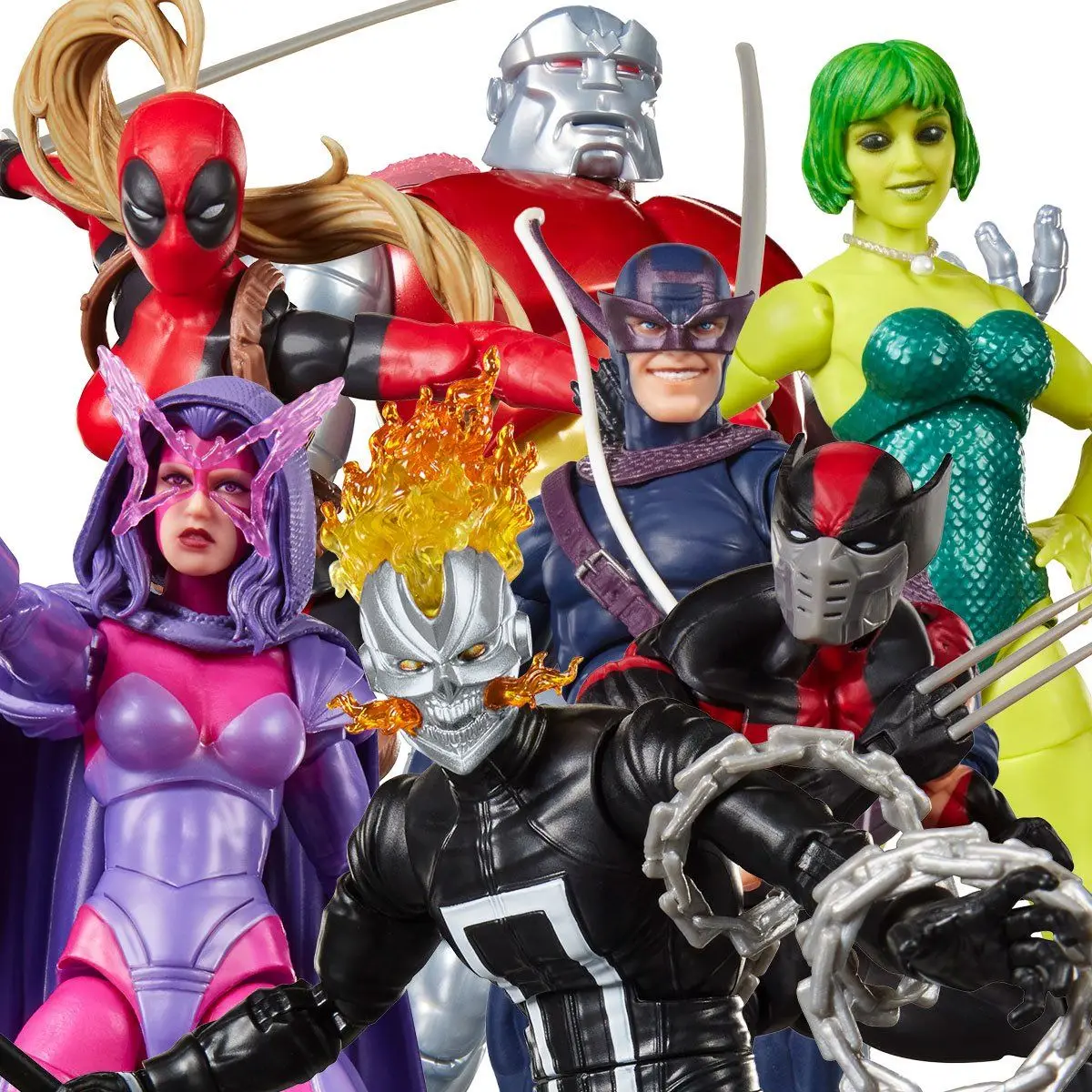 Marvel Legends Ultimate Wolverine Ghost Rider Lady Deadpool US Agent Psylocke Marrina Hawkeye Box Wave 6-Zoll Lose Actionfigur