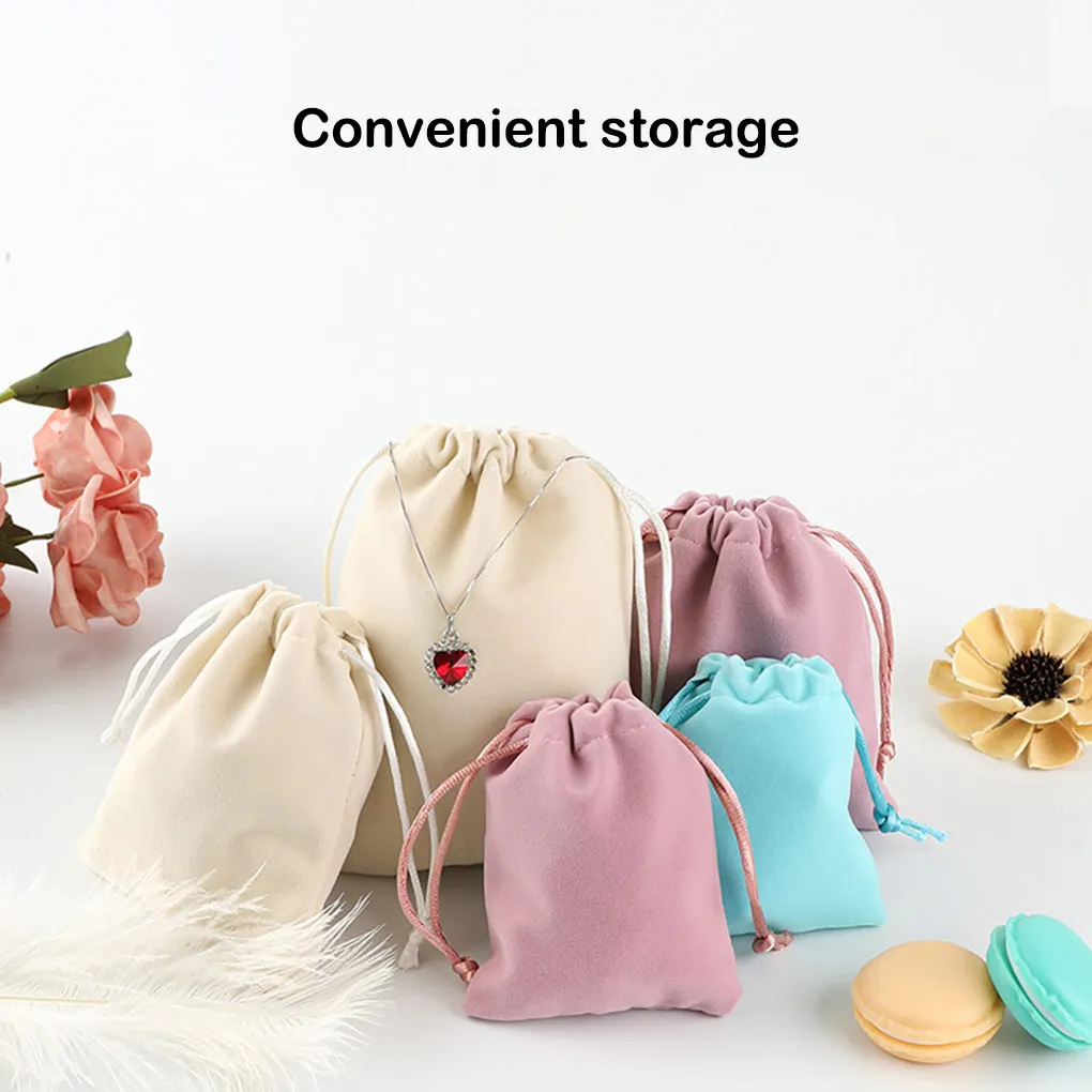 Drawstring Bag Storage Burlap Packaging Gift Corset Pouches Sack Jewelries Bundle Organize Candy Cosmetic Coins