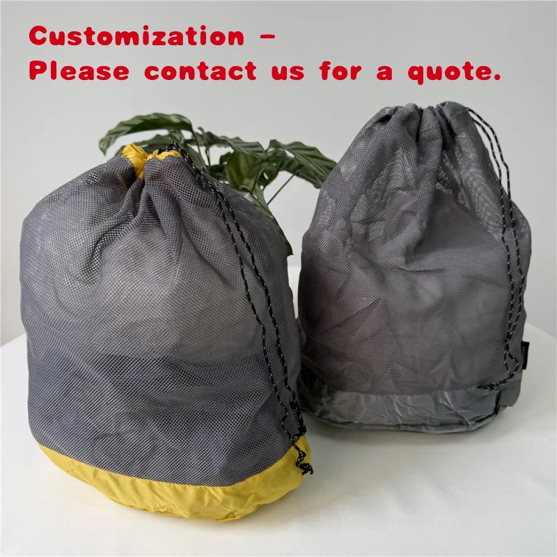 custom.Chuanghua Custom Printed Letter% RPET Nylon Mesh Bag Reusable Foldable Shopping Bag Cotton Handle Washab