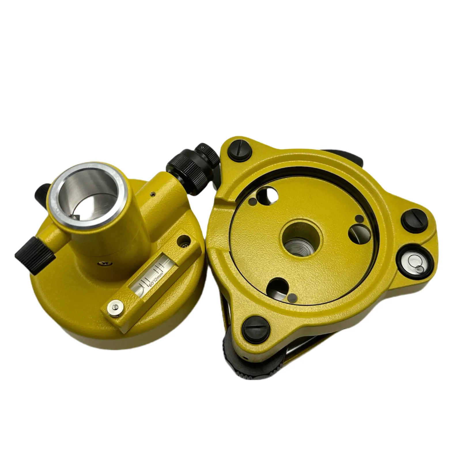 new-tribrach-adapter-yellow-with-optical-plummet-for-total-station-surveying-instrument