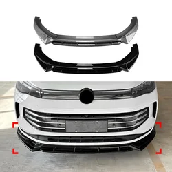 Car Front Bumper Lip Spoiler Diffuser Splitters Body Kit Aprons Cover Guard Trim For VW Tiguan MK3 Standard Edition 2024+