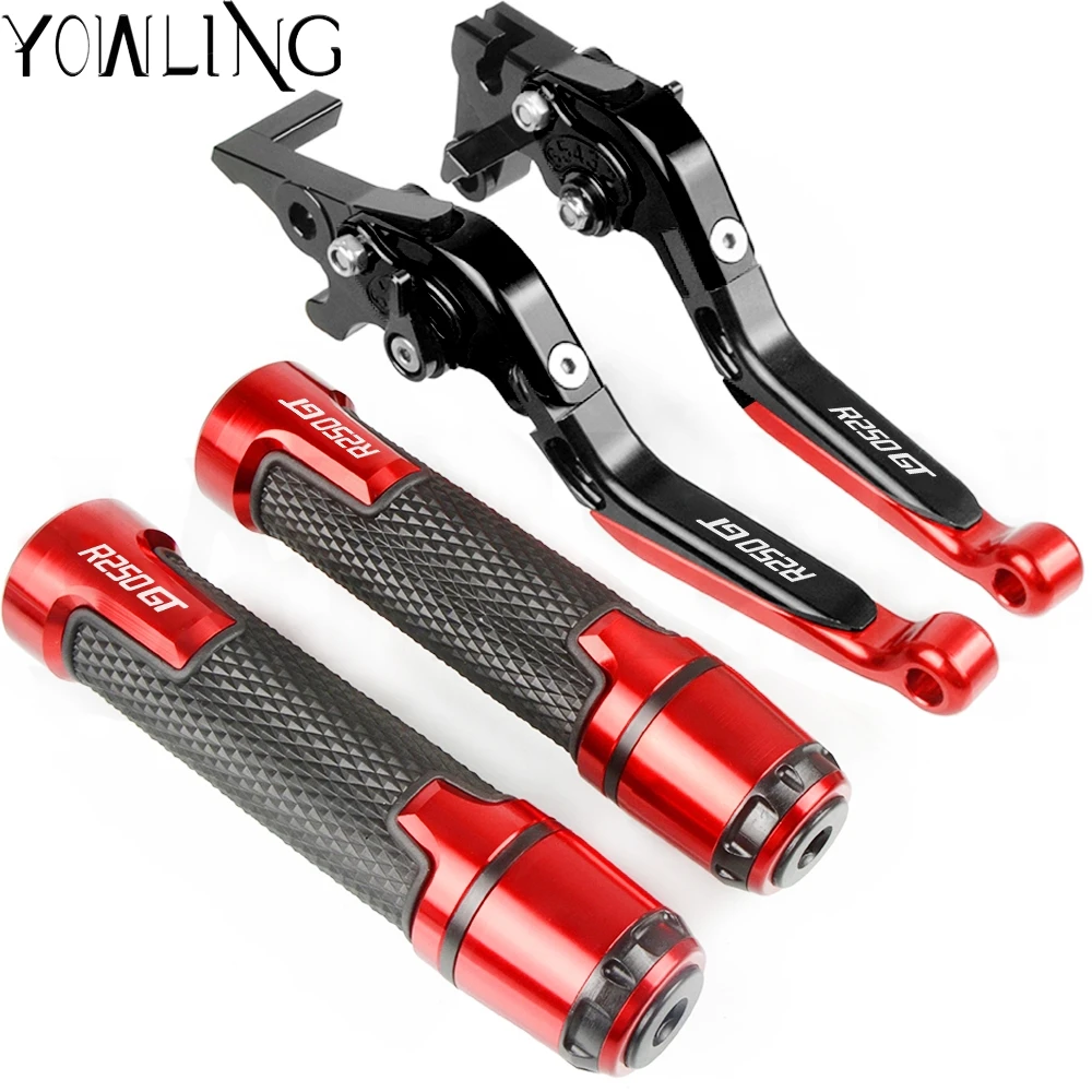 

For Hyosung GT250R 2006 2007 2008 2009 2010 Motorcycle Accessories Extendable Brake Clutch Levers and Handlebar Hand Grips ends