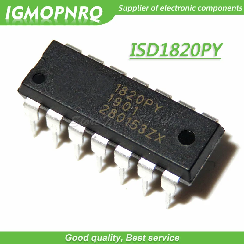 5PCS ISD1820PY DIP14 ISD1820 DIP 1820PY DIP-14 and IC IGMOPNRQ