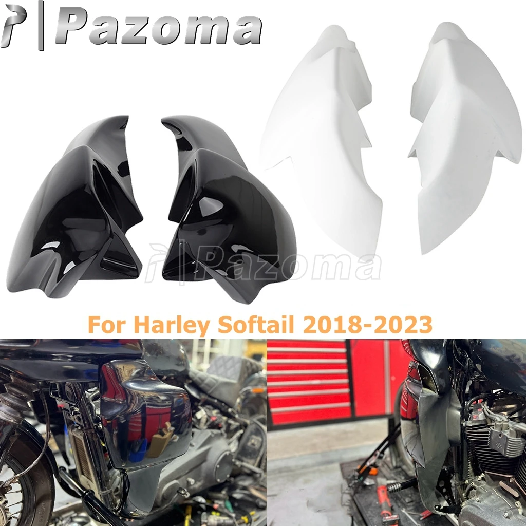 Motorcycle Fairing Legs Vented Lower For Harley Softail Street Fat Bob Low Rider FXBB FXBBS FXLR FXLRS FXFB FXFBS FXST 2018-2023