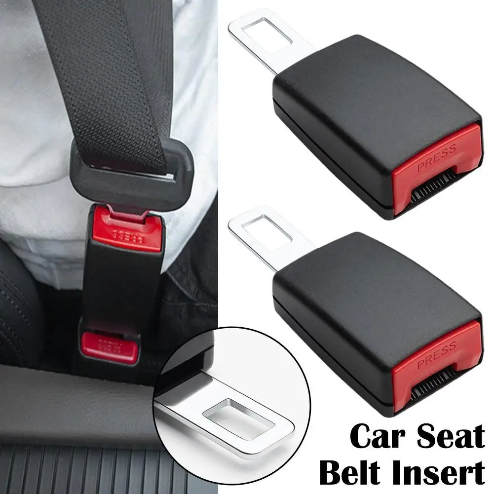 2PCS Seat Belt Extension Buckle Plug Clip With Padding For Car Safety Belt Comfort And Lengthening Car Accessories