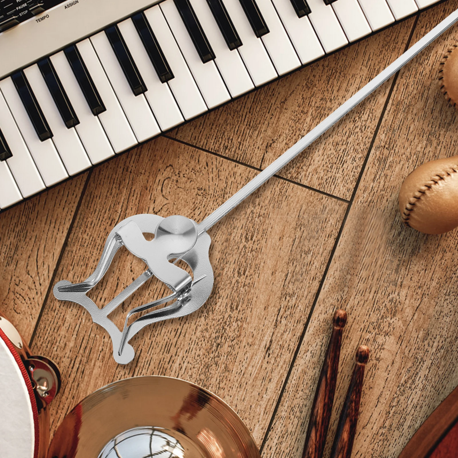 

Portable Trumpet Music Clip Metal Lyre for Sheet Holding Strong Stable Lightweight Flip Folder for Instrument Performance Use