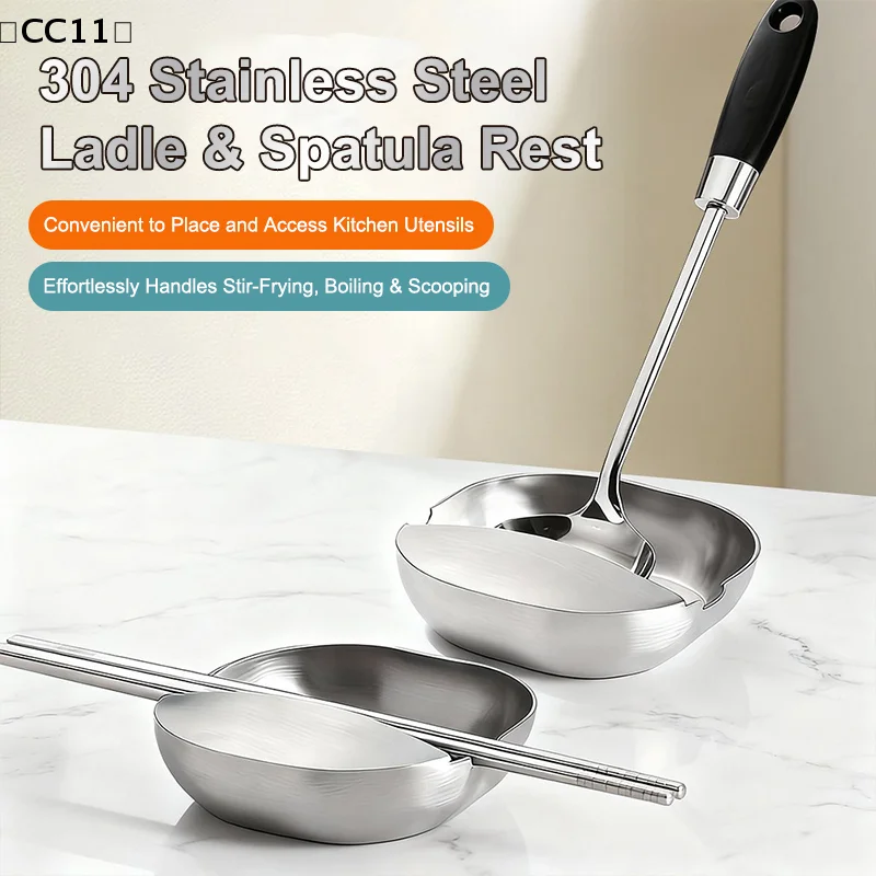 Halter für Kochlöffel aus Edelstahl, selbststehender Utensilienständer, Haushaltslöffelhalter für Löffel, Spatel, Arbeitsplatte, Herd〔CC11〕